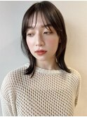 【GARDEN武田美奈】ナチュラルストレート×シースルーバング