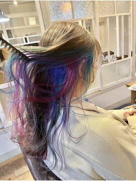 クリーム(CREAM) カット カラー インナーカラー ハイトーン