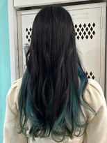 マティーナ ヘアー 池袋(Matina hair)&nbsp;【インナーカラー×アクアブルー】20代30代40代