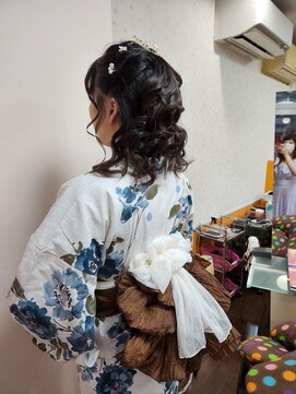 美容室イーナ(e na) 夏のお出かけは浴衣で