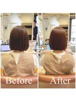 癖毛ボブは髪質改善ストレートで美髪にイメチェン成功！！