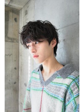 キュー(Cue_) 無造作マッシュ×メンズパーマ