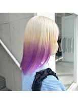 ビヨンドイー(beyond E)&nbsp;ホワイトとパープルのグラデーションカラー