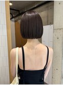 切りっぱなしぱつんミニボブ