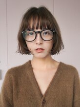 シティ(sity.) ボブ ブリーチなしカラー 顔周りレイヤー ニュアンスパーマ