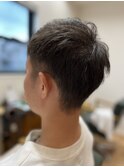 刈り上げアップバング