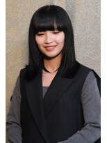 ジェスター(JESTER)&nbsp;黒髪さらツヤロング　レイヤー　小顔　似合わせカット