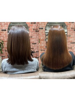 ナチュラルで柔らかく仕上がる、ダメージレス縮毛矯正◇お悩み/ダメージレベルに合わせたベストな施術*