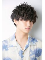 ユーフォリア 渋谷グランデ(Euphoria SHIBUYA GRANDE)&nbsp;メンズ　韓国風　無造作　マッシュ　ウェーブパーマ　k