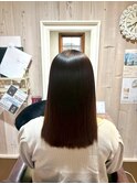 ワンレングス/うる艶ストレート/切りっぱなしロング/清楚モテ髪