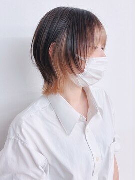 モリオフロムロンドン 松戸店(Morio from London) 【松戸 テラカド】大人可愛いミニウルフインナーカラー