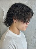 サーフカールメンズパーマメンズ波巻きスパイラルパーマ群馬高崎