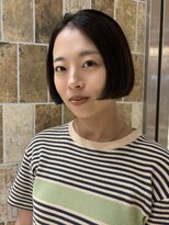 ピークアブー アヴェダ アトレ恵比寿(PEEK-A-BOO AVEDA)&nbsp;あご上ボブミニボブヘンリーボブガーキブラウン切りっぱなしボブ