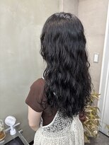 ファビ 渋谷(Fab)&nbsp;くびれヘア/暗めカラー/アプリコットオレンジ/縮毛矯正