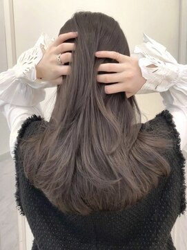 ディモアンド 表参道(Dimo&) x透明感カラー/イメチェン/ホワイトブロンド/外ハネボブ/美髪