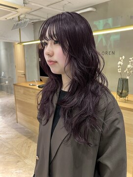 ローレン(LOREN) ミディアムヘア/デザインカラー/フェイスフレーミング/栄/久屋