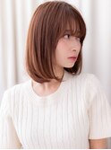 ブリーチなしピンクブラウン結べるレイヤーカットc8大宮30代!