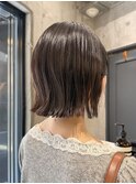 酸性ストレート/縮毛矯正/ボブ/ミディアム/切りっぱなし/横浜