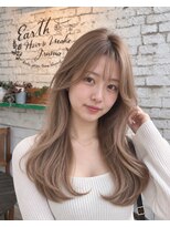 ヘアアンドメイク アース 入間店(HAIR&MAKE EARTH)&nbsp;韓国レイヤー　ミルクティーベージュver