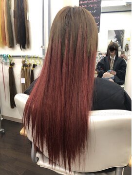 グレース(grace) 赤系グラデーション エクステ