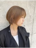 【NAOYA】ショートボブ×オリーブベージュ