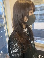 ホワイト(WHITE HAIR@NICOLA)&nbsp;ロングウルフ×ピンクバイオレット