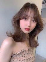 ラル 立川(lar)&nbsp;ワンホンミディアム_オリーブベージュレイヤーカット