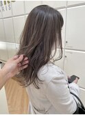 ハイライトで透けるラベンダーブラウン♪
