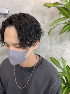 ロンドガルマン 名古屋(Lond GULLMAN) Ryu指名長め強め波巻きパーマセンターパート