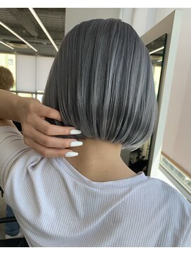エゴル ナゴヤサカエ(ENGOL NAGOYA SAKAE) 【ハイトーン海外風ボブ】ブルーシルバー【 bob style】