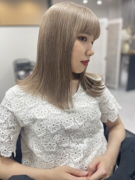 ルクス(Lux) hair Lux【石原霞】浜松1予約殺到。大人ベージュカラー
