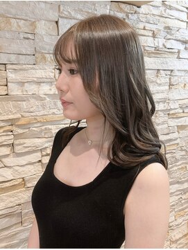 アロマヘアルーム 横浜店(AROMA hair room) ミルクティーシルキーベージュ透明感グレージュカラー/横浜