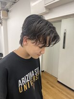 メンズカット リバースパーマ センターパート