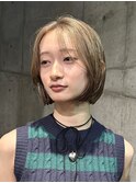 柔らかオリーブベージュ ケアブリーチ 銀座