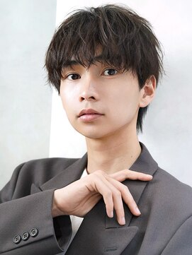 ゼロ 渋谷(XeRo) メンズ韓国シースルーマッシュ【無造作緩めスパイラルパーマ】
