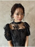 リボンを使ってキュートさを出したあみおろし