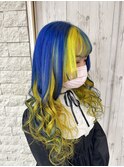 ブルー×インナーイエロー
