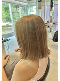 ハイトーンベージュボブ♪