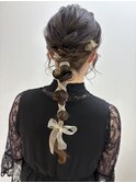 【北見】# ヘアアレンジ#ヘアセット#編みおろし