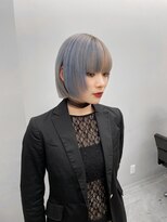 ヴァーディ オモテサンドウ(Vardy omotesando) design/シルバー ブルー デザイン ボブ