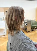 【ハッシュカット×サンドベージュ】
