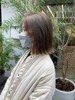 エルメ クラマエ(Elme)&nbsp;切りっぱなしボブ×透けグレージュ