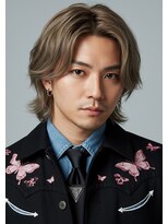 フイ 新宿3丁目(Hui)&nbsp;フェザーパーマ/グレーブルーカラー/刈り上げショートパンク