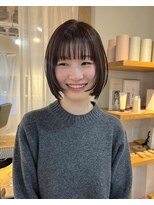 トレンチ(TRENCH)&nbsp;レイヤーボブ×ベージュブラウン　　　　TRENCH