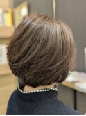 大人可愛いマッシュショートボブ