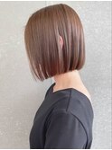 髪質改善縮毛矯正タッセルボブ顔周り前髪韓国ボブ/銀座