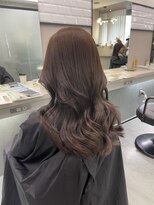 リリー(Lilley)&nbsp;マロンベージュ×小顔レイヤー×韓国風巻き×髪質改善