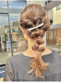 【ヘアアレンジ】カジュアルな変則編み　畑瀬彩華