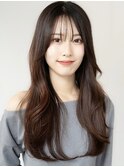 デジタルパーマくびれロングイメチェンレイヤーパーマ前髪