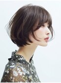 ☆ホワイトグレージュミニウルフデジタルパーマチェリーブラウン